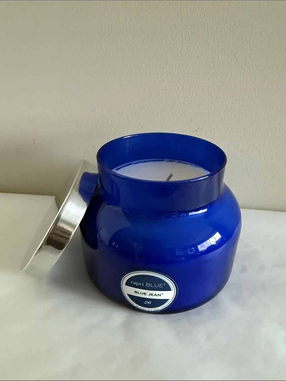 Scented Candles Blue Jean - Soy Candle Wax Blend - Jar Candles  (19 oz) - Picture 5 of 7